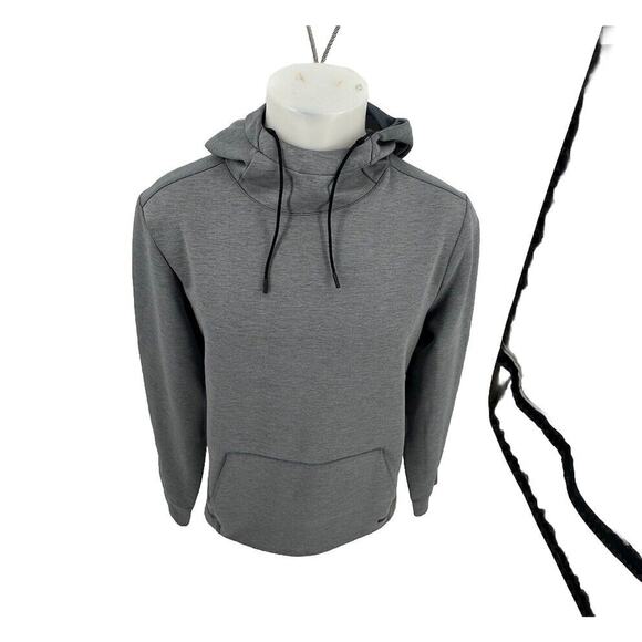 Skora Running Jacket Mens Medium Qwick Dry Hooded Pull Over Grey X2 - Picture 1 of 8